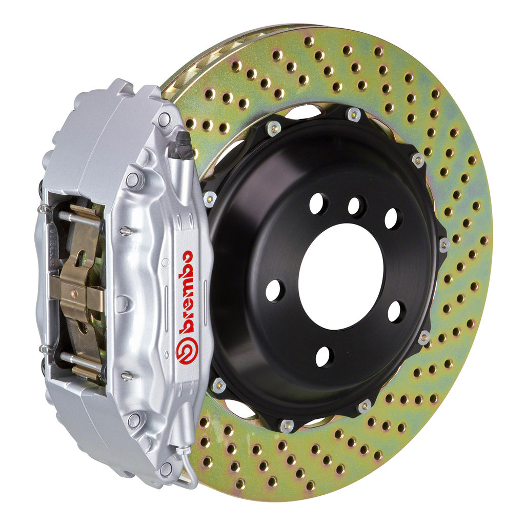 Brembo 1B1.8024A3 - Brake Kit, GT Series, Drilled 355mm x 32mm 2-Piece Rotor, 4-Piston Silver Caliper