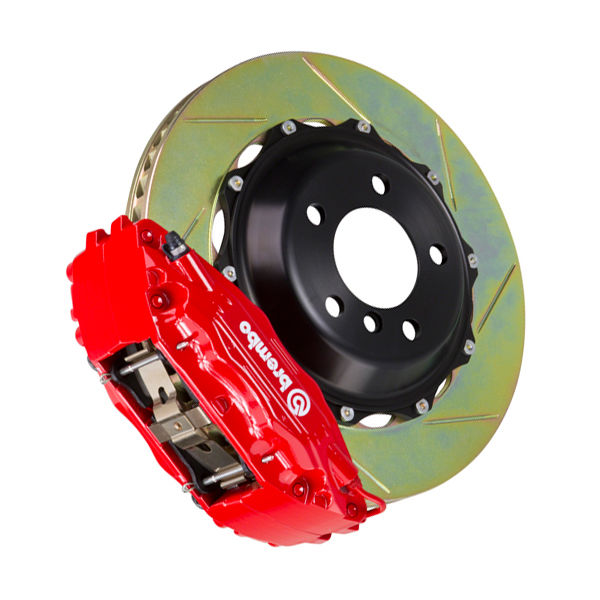 Brembo 1B2.8020A2 - Brake Kit, GT Series, Slotted 355mm x 32mm 2-Piece Rotor, 4-Piston Red Caliper