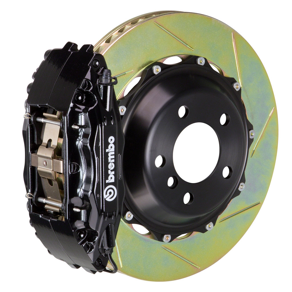 Brembo 1B2.8024A1 - Brake Kit, GT Series, Slotted 355mm x 32mm 2-Piece Rotor, 4-Piston Black Caliper