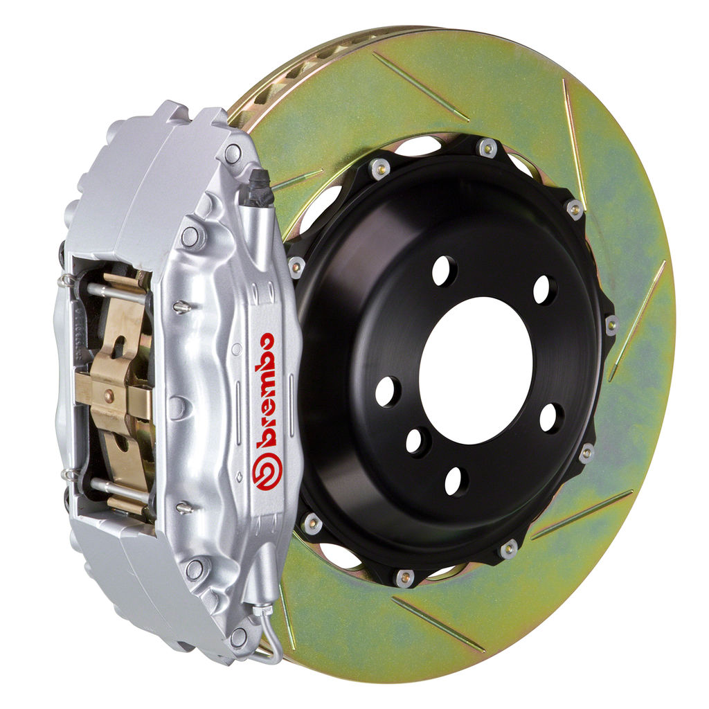 Brembo 1B2.8043A3 - Brake Kit, GT Series, Slotted 355mm x 32mm 2-Piece Rotor, 4-Piston Silver Caliper