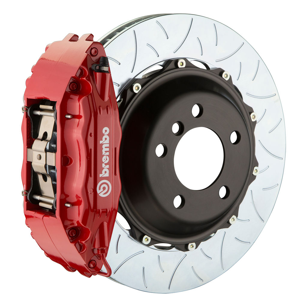 Brembo 1B3.8024A2 - Brake Kit, GT Series, Slotted Type 3 355mm x 32mm 2-Piece Rotor, 4-Piston Red Caliper