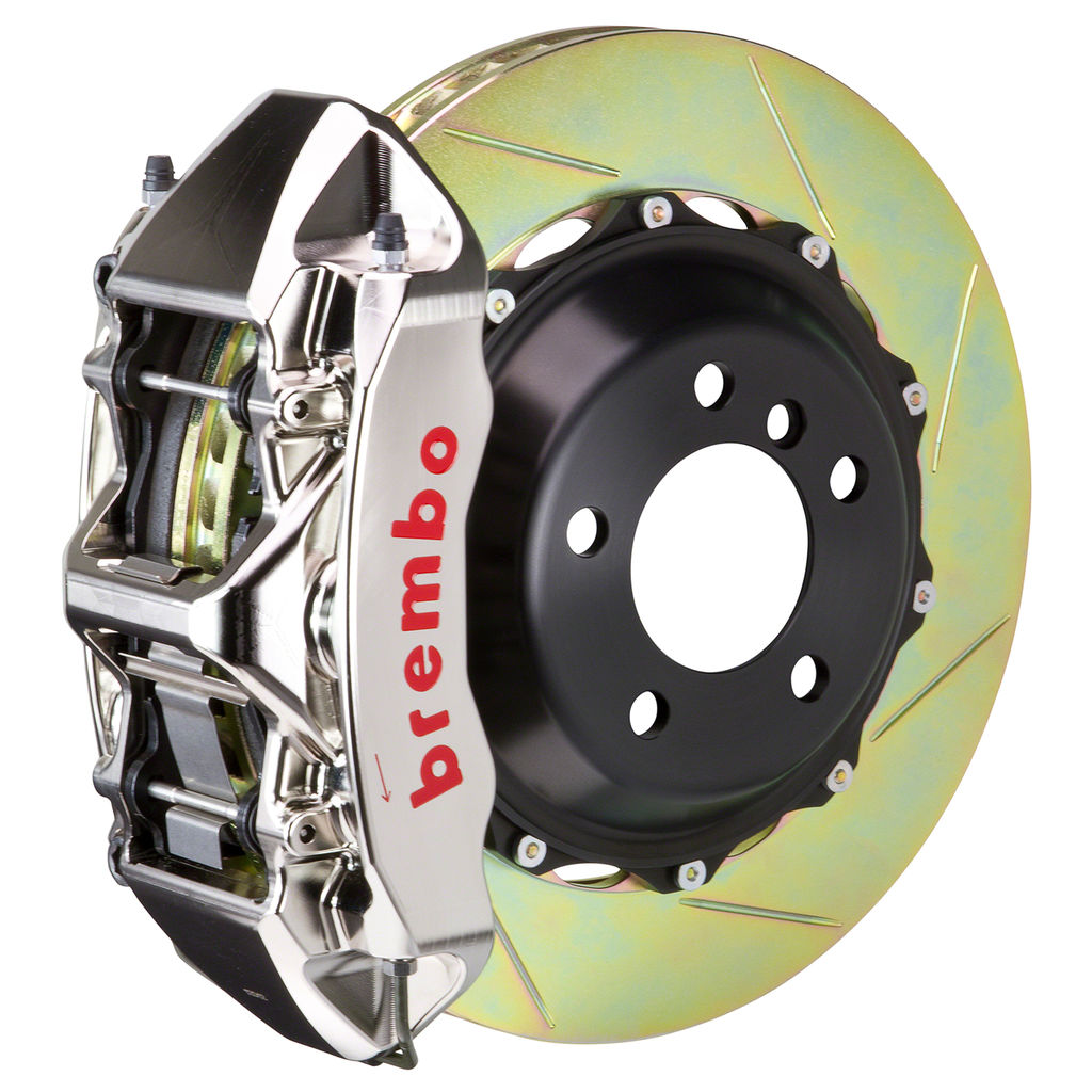 Brembo 1M2.8002AR - Brake Kit, GT-R Series, Slotted 355mm x 32mm 2-Piece Rotor, Monobloc 6-Piston Nickel Plated Caliper