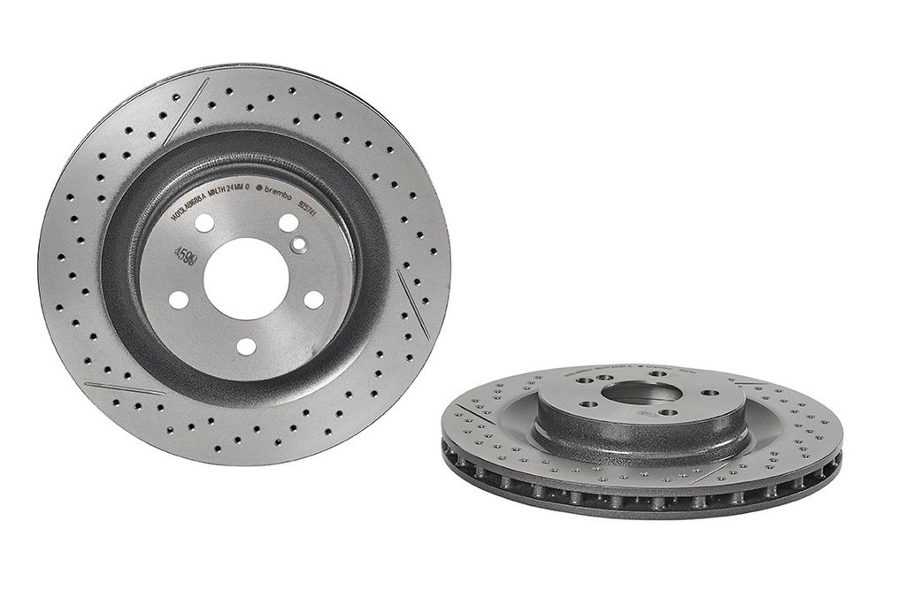 Brembo 09.9257.41 - Disc Brake Rotor, Vented, Drilled and Slotted