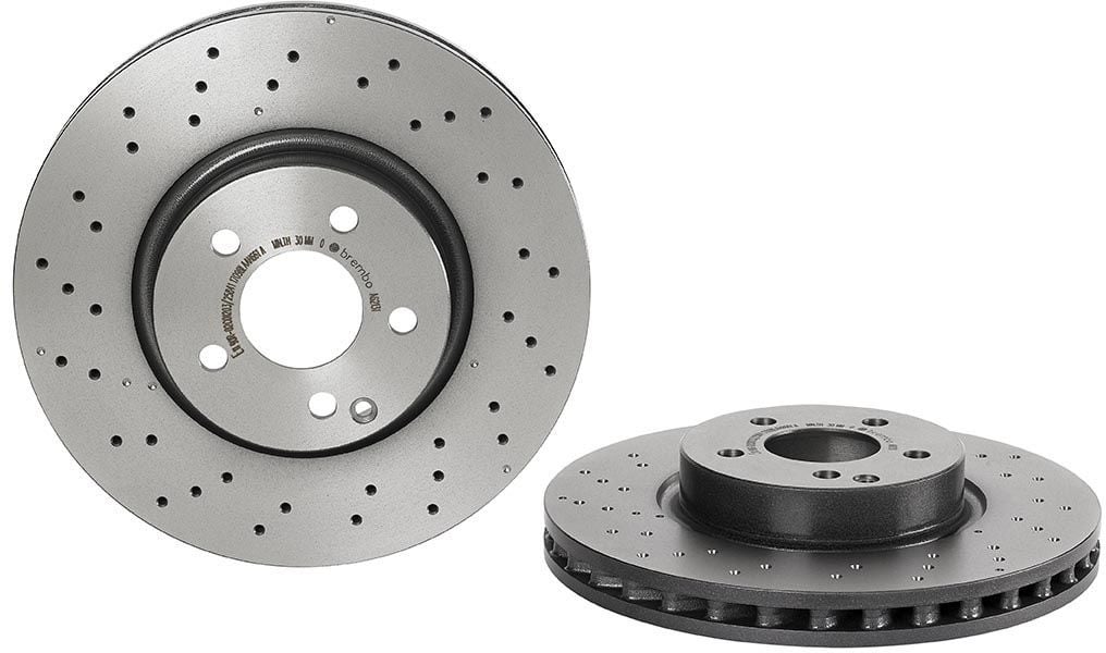 Brembo 09.A621.31 - Disc Brake Rotor, Drilled, Vented, UV Coated