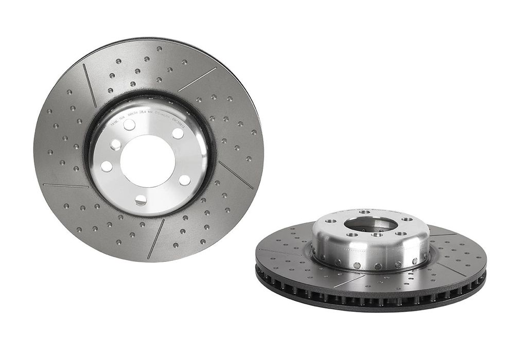Brembo 09.C398.13 - Disc Brake Rotor, Vented, Drilled and Slotted