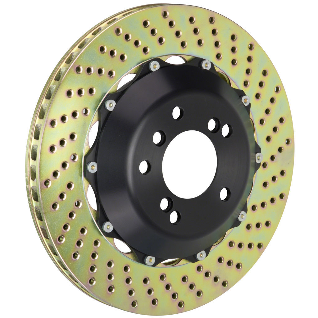 Brembo 101.8017A - Rotor Upgrade Kit, GT Series, Drilled, 355mm x 32mm, 2-Piece Rotor