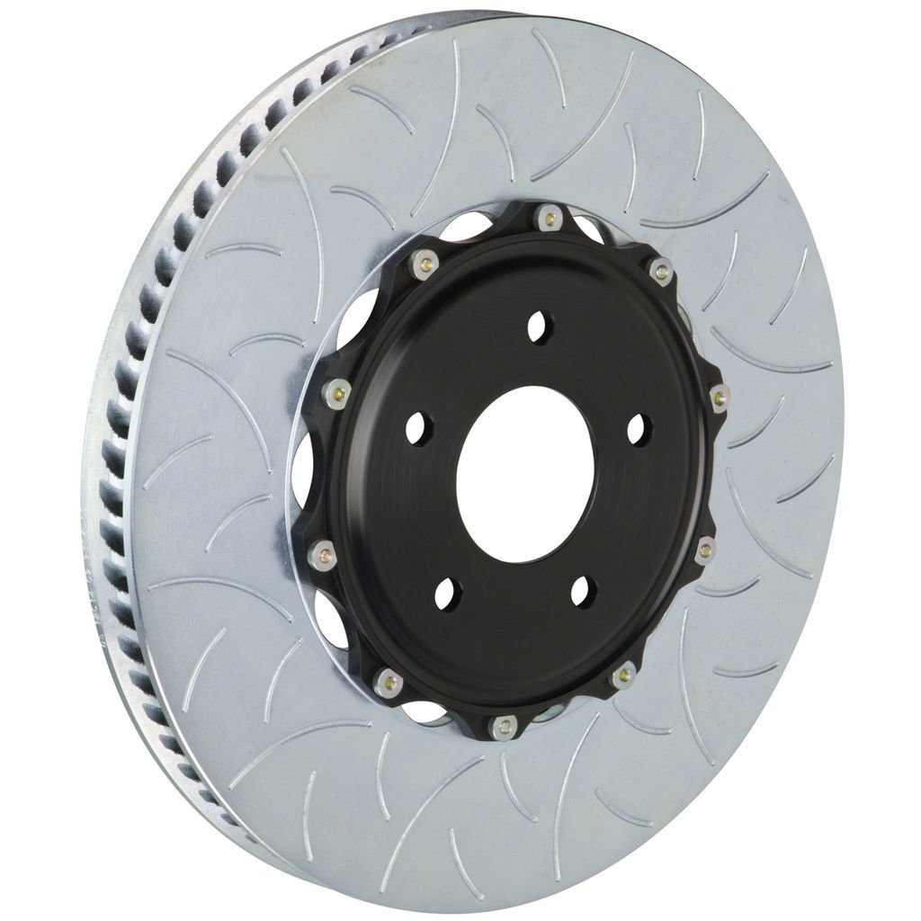 Brembo 103.8006A - Rotor Upgrade Kit, Racing Series, Slotted, Type 3, 350mm x 34mm, 2-Piece Rotor