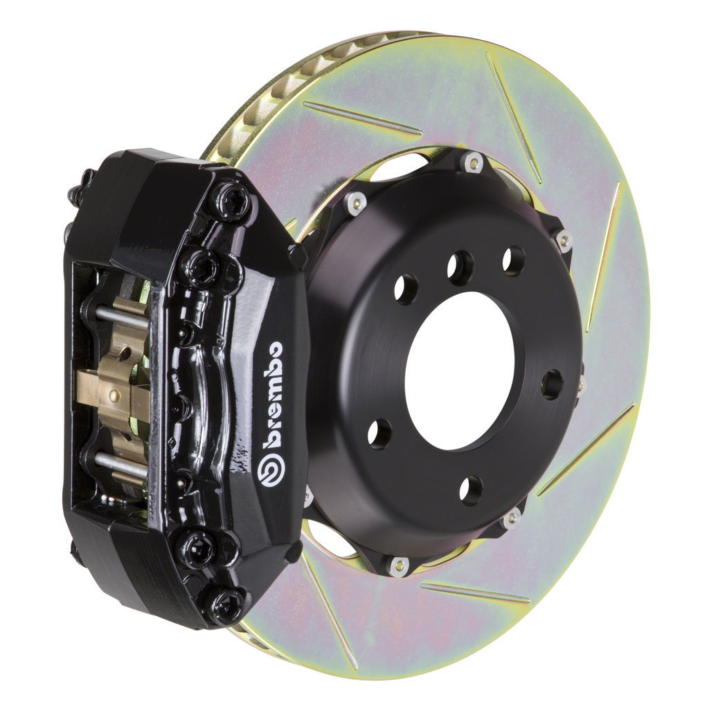 Brembo 112.6008A1 - Brake Kit, GT Series, Slotted 328mm x 28mm 2-Piece Rotor, 4-Piston Black Caliper