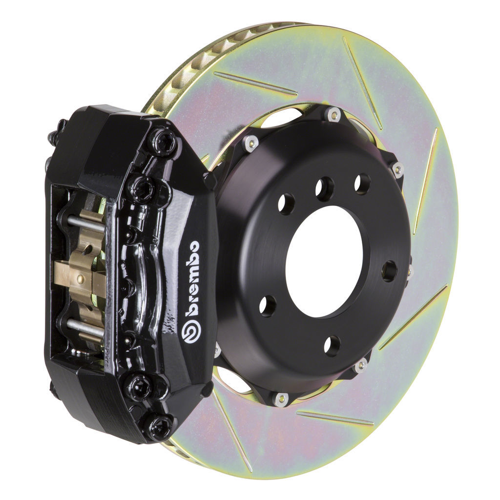 Brembo 1A2.6005A1 - Brake Kit, GT Series, Slotted 328mm x 28mm 2-Piece Rotor, 4-Piston Black Caliper