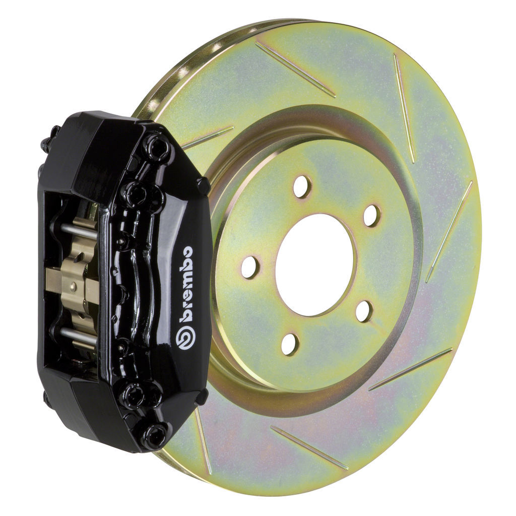 Brembo 1A5.6003A1 - Brake Kit, GT Series, Slotted 330mm x 28mm 1-Piece Rotor, 4-Piston Black Caliper