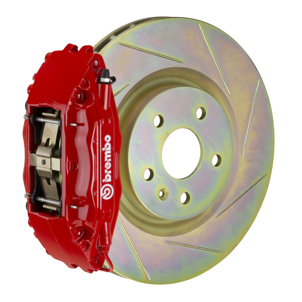 Brembo 1B5.8001A2 - Brake Kit, GT Series, Slotted 355mm x 32mm 1-Piece Rotor, 4-Piston Red Caliper