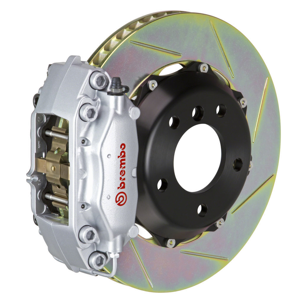 Brembo 1C2.6002A3 - Brake Kit, GT Series, Slotted 328mm x 28mm 2-Piece Rotor, 4-Piston Silver Caliper