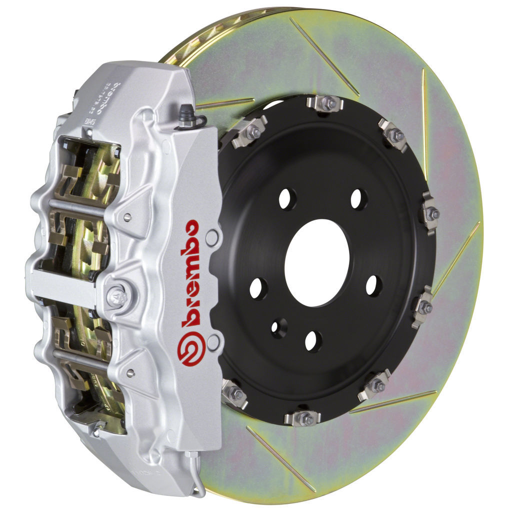 Brembo 1G2.9001A3 - Brake Kit, GT Series, Slotted 380mm x 34mm 2-Piece Rotor, 8-Piston Silver Caliper