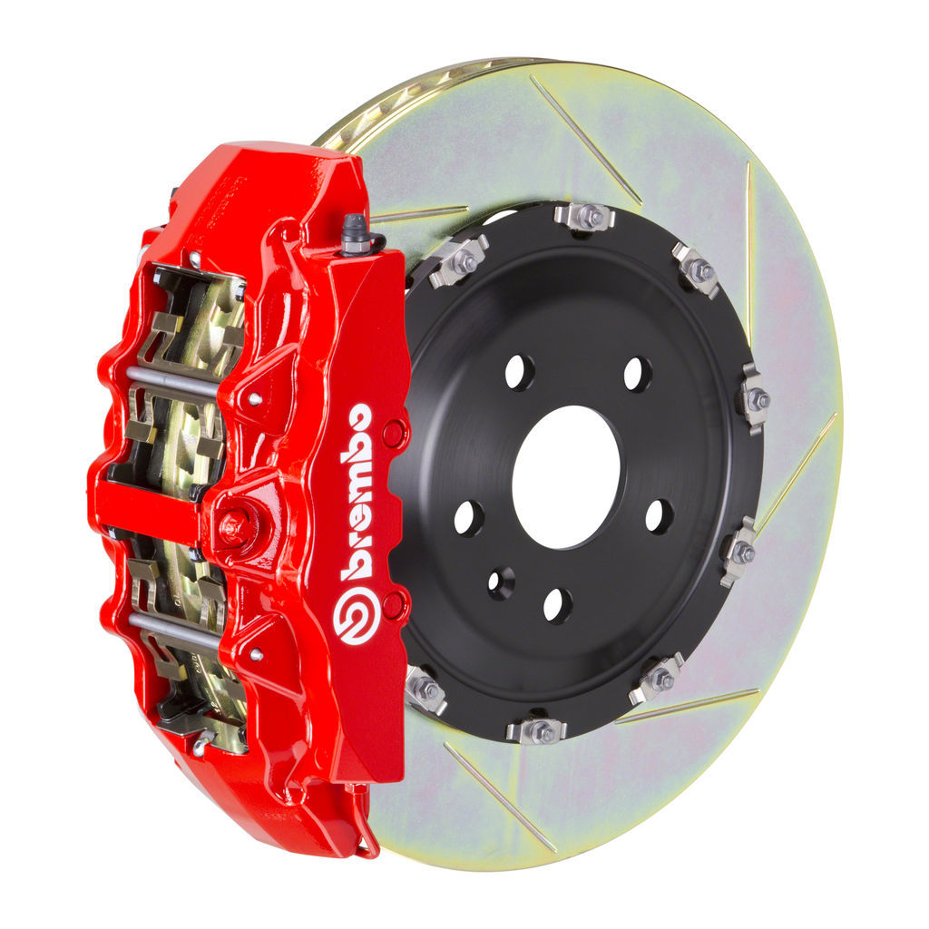 Brembo 1G2.9011A2 - Brake Kit, GT Series, Slotted 380mm x 34mm 2-Piece Rotor, 8-Piston Red Caliper