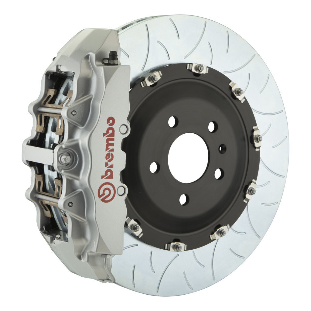 Brembo 1G3.9001A3 - Brake Kit, GT Series, Slotted Type 3 380mm x 34mm 2-Piece Rotor, 8-Piston Silver Caliper