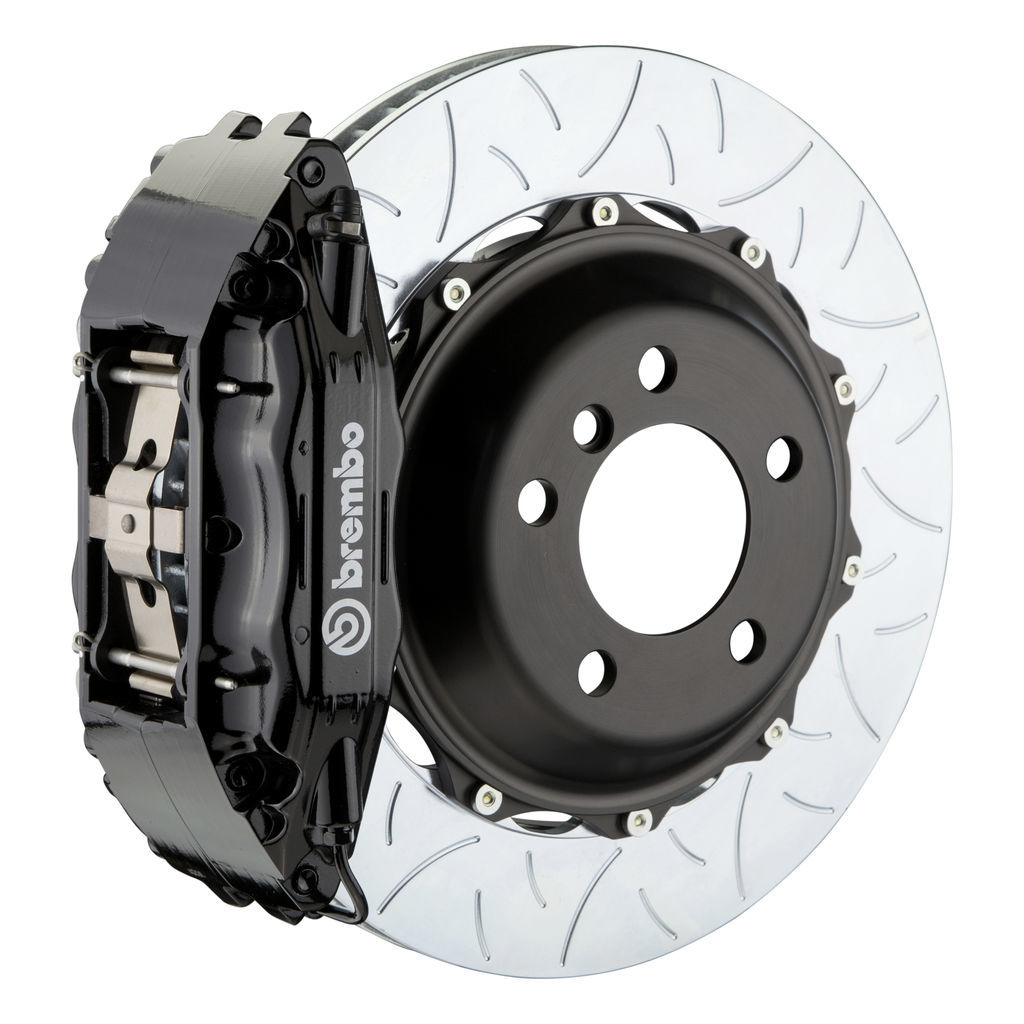 Brembo 1H3.8008A1 - Brake Kit, GT Series, Slotted Type 3 355mm x 32mm 2-Piece Rotor, 4-Piston Black Caliper