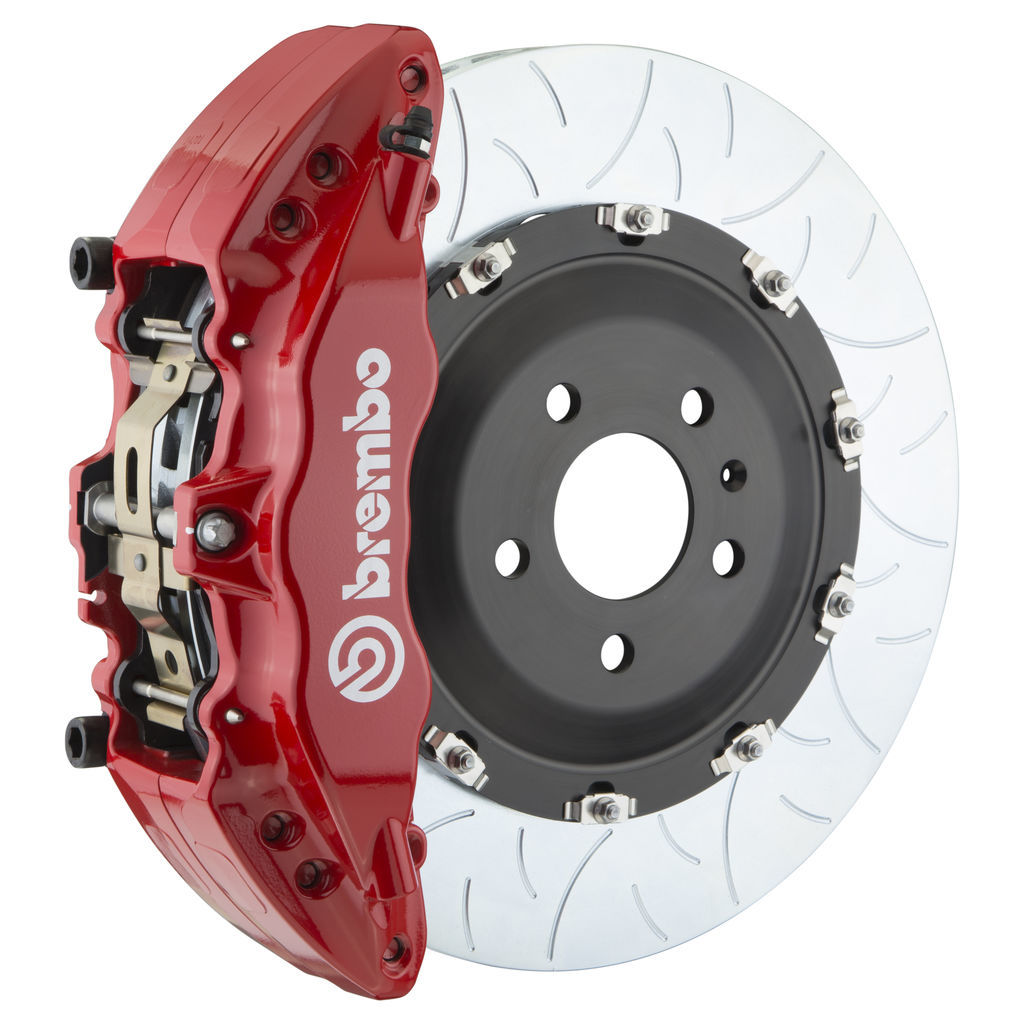 Brembo 1J3.9001A2 - Brake Kit, GT Series, Slotted Type 3 380mm x 34mm 2-Piece Rotor, 6-Piston Red Caliper