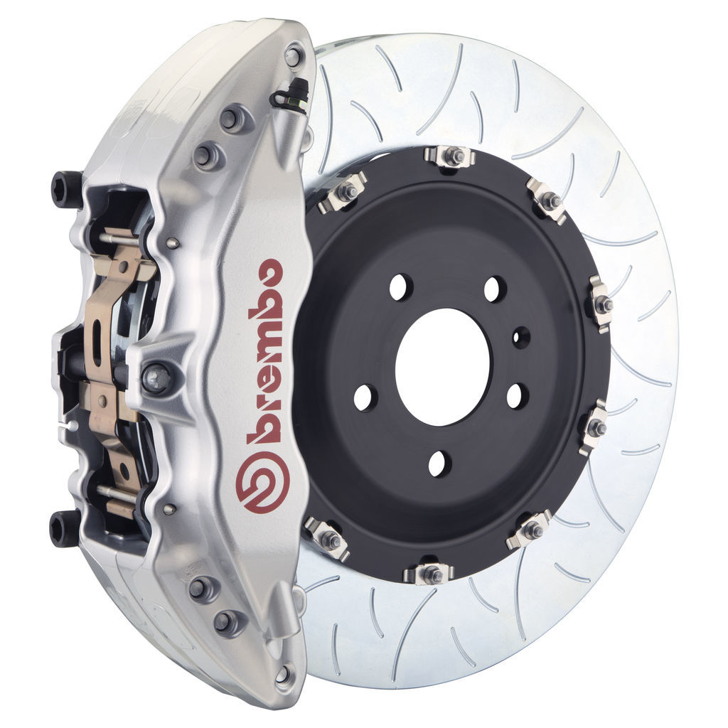 Brembo 1J3.9001A3 - Brake Kit, GT Series, Slotted Type 3 380mm x 34mm 2-Piece Rotor, 6-Piston Silver Caliper