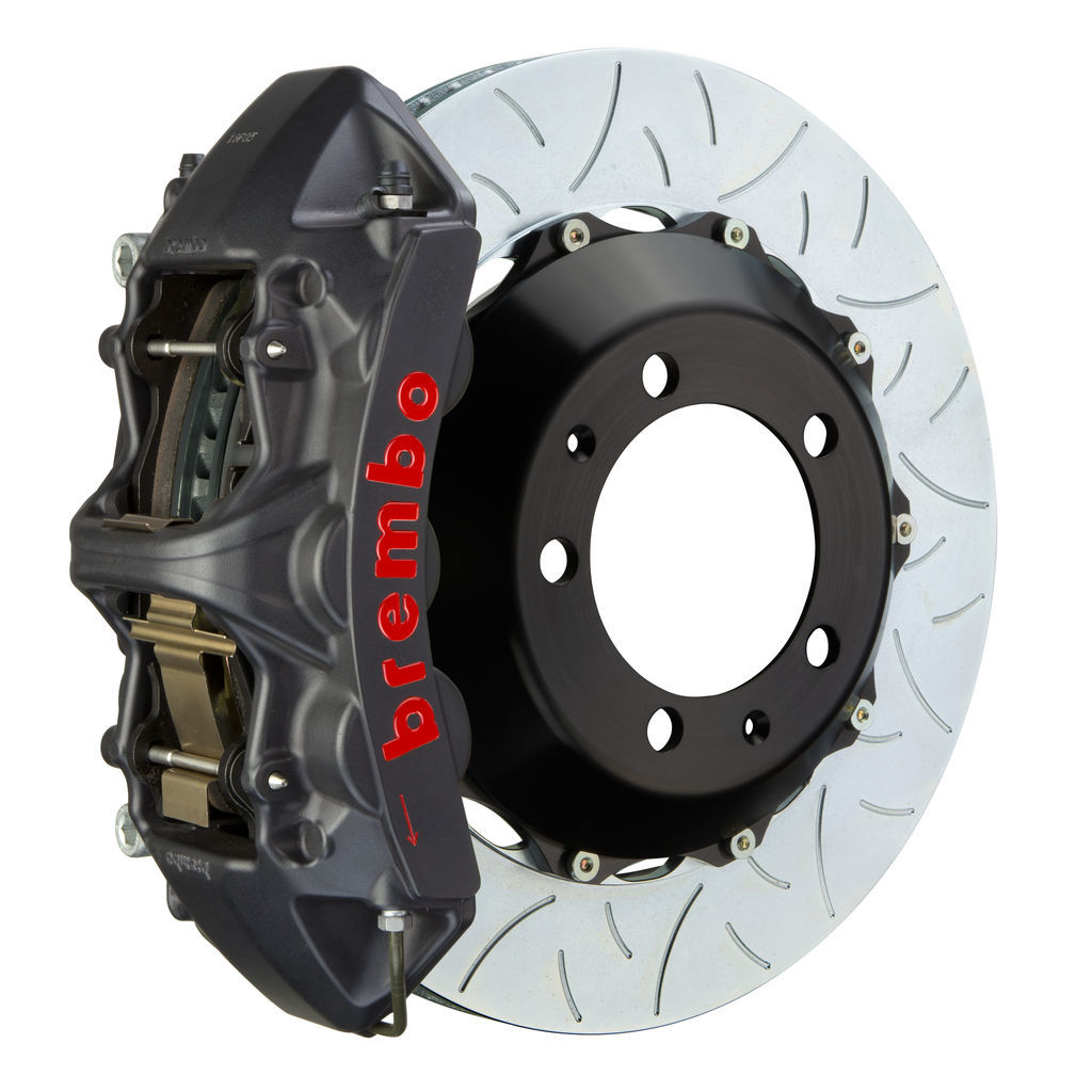 Brembo 1M3.9015AS - Brake Kit, GT-S Series, Slotted Type 3 380mm x 32mm 2-Piece Rotor, Monobloc 6-Piston Hard Anodized Black Caliper