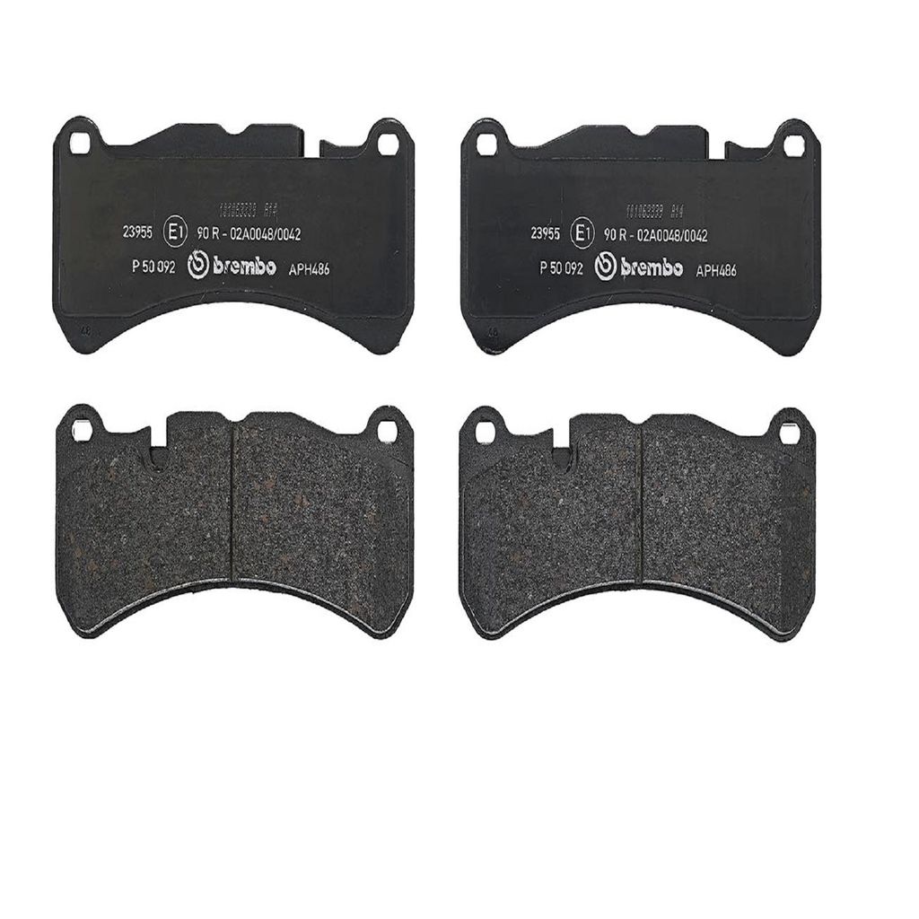 Brembo P50092 - Disc Brake Pad Set, 2-Wheel Set, Low-Metallic, FMSI - D1116
