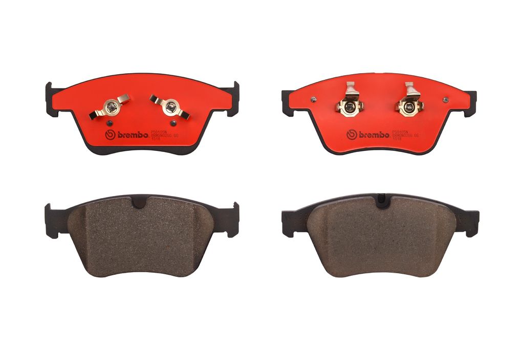 Brembo P50105N - Disc Brake Pad Set, 2-Wheel Set, NAO, Ceramic, Chamfered, FMSI - D1271