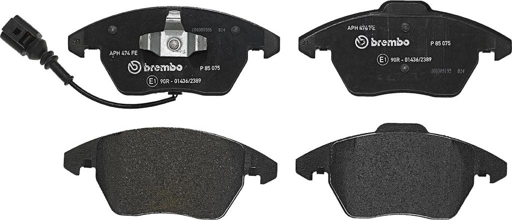 Brembo P   Disc Brake Pad Set, 2 Wheel Set, Low Metallic, Chamfered