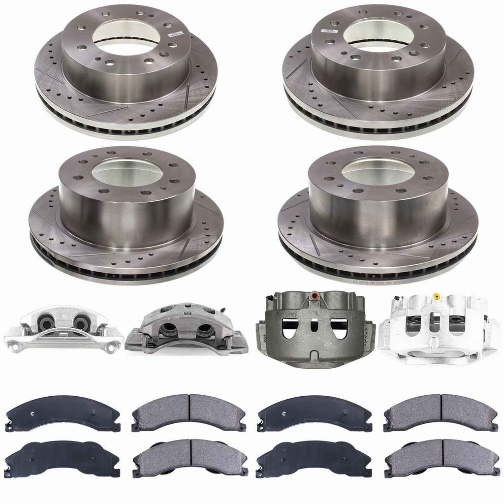 Callahan CCD113107 - Brake Kit with Drilled & Slotted Rotors, Calipers, and Ceramic Pads, 4-Wheeel Set
