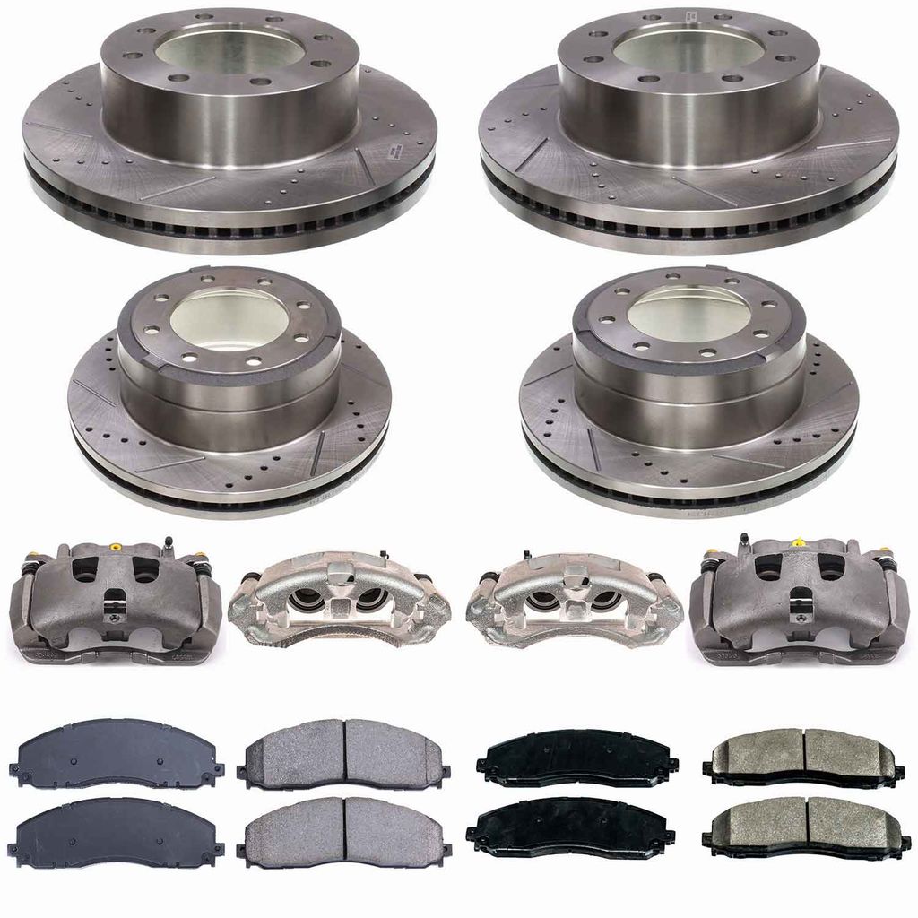 Callahan CCD113759 - Brake Kit with Drilled & Slotted Rotors, Calipers, and Ceramic Pads, 4-Wheeel Set
