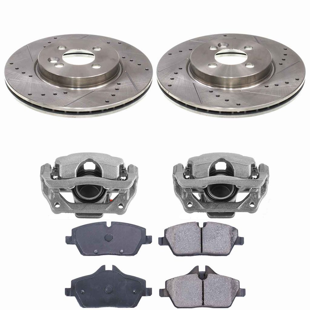 Callahan CCD115730 - Brake Kit with Drilled & Slotted Rotors, Calipers, and Ceramic Pads, 2-Wheeel Set