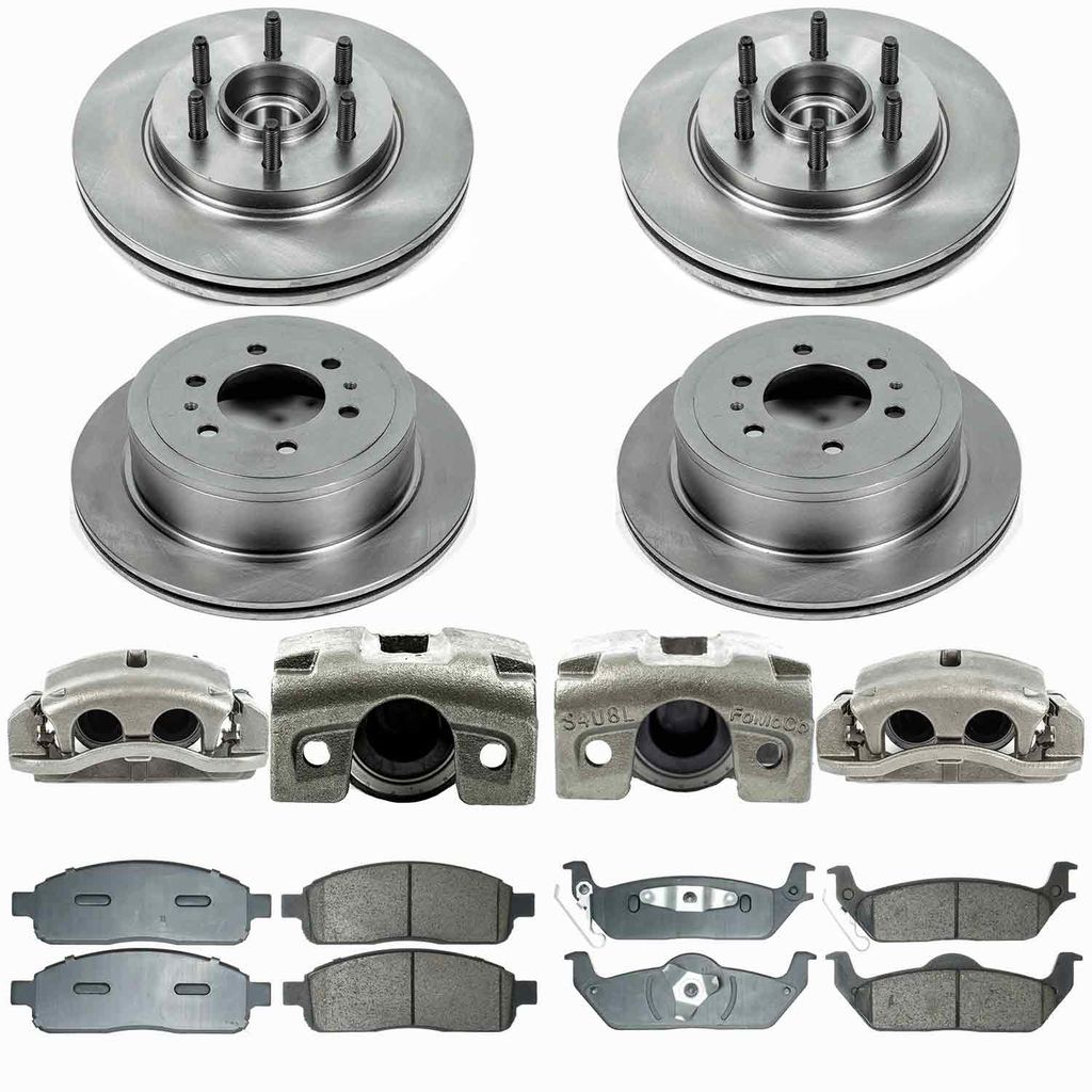 Callahan CCO111456A - Brake Kit with Blank Rotors, Calipers, and Ceramic Pads, 4-Wheeel Set