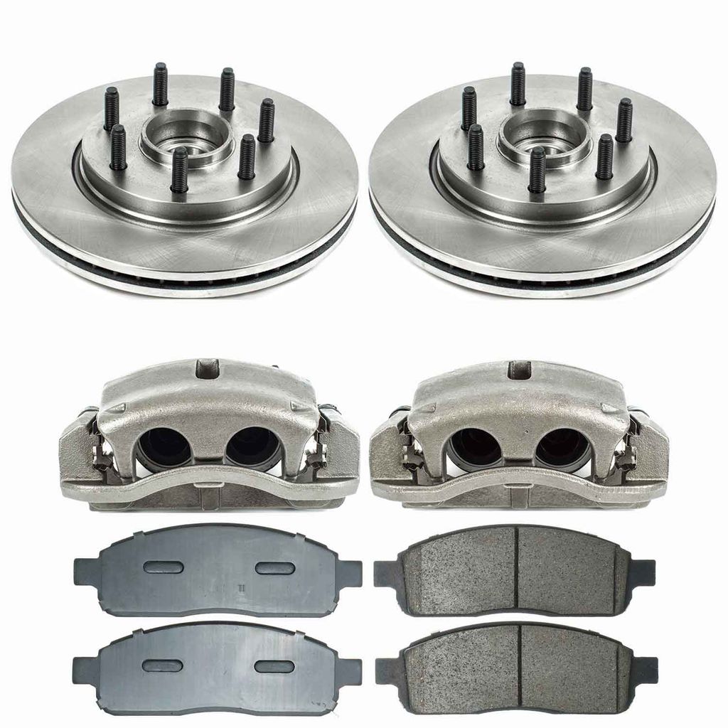 Callahan CCO111457A - Brake Kit with Blank Rotors, Calipers, and Ceramic Pads, 2-Wheeel Set