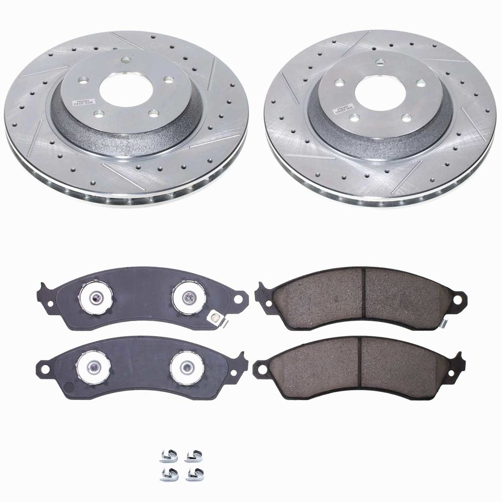 Callahan K010404 - Brake Kit with Drilled & Slotted Rotors and Ceramic Pads, 2-Wheeel Set