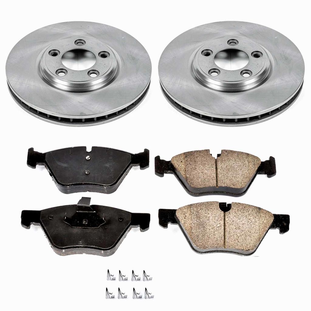 Callahan K017782 - Brake Kit with Blank Rotors and Ceramic Pads, 2-Wheeel Set