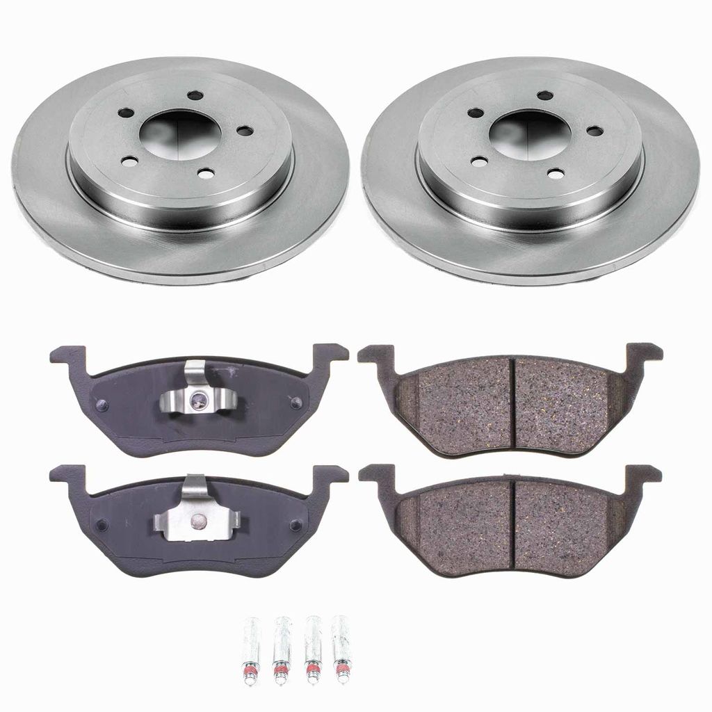 Callahan K018018 - Brake Kit with Blank Rotors and Ceramic Pads, 2-Wheeel Set