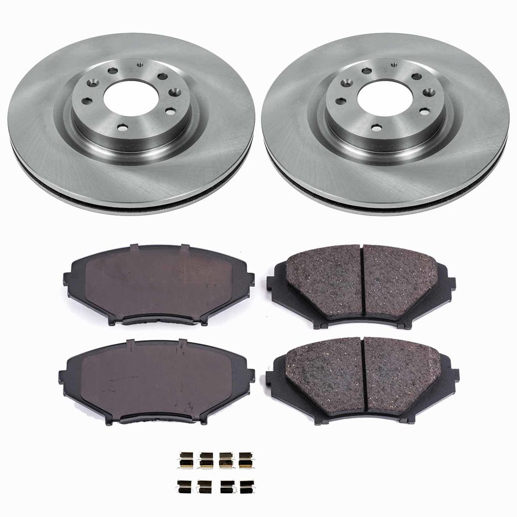 Callahan K018044 - Brake Kit with Blank Rotors and Ceramic Pads, 2-Wheeel Set