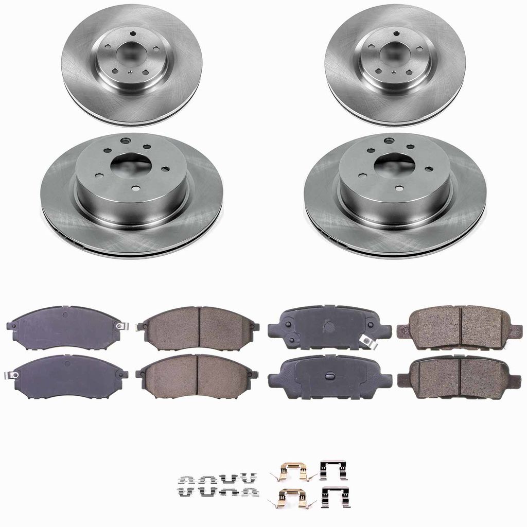 Callahan K018397 - Brake Kit with Blank Rotors and Ceramic Pads, 4-Wheeel Set