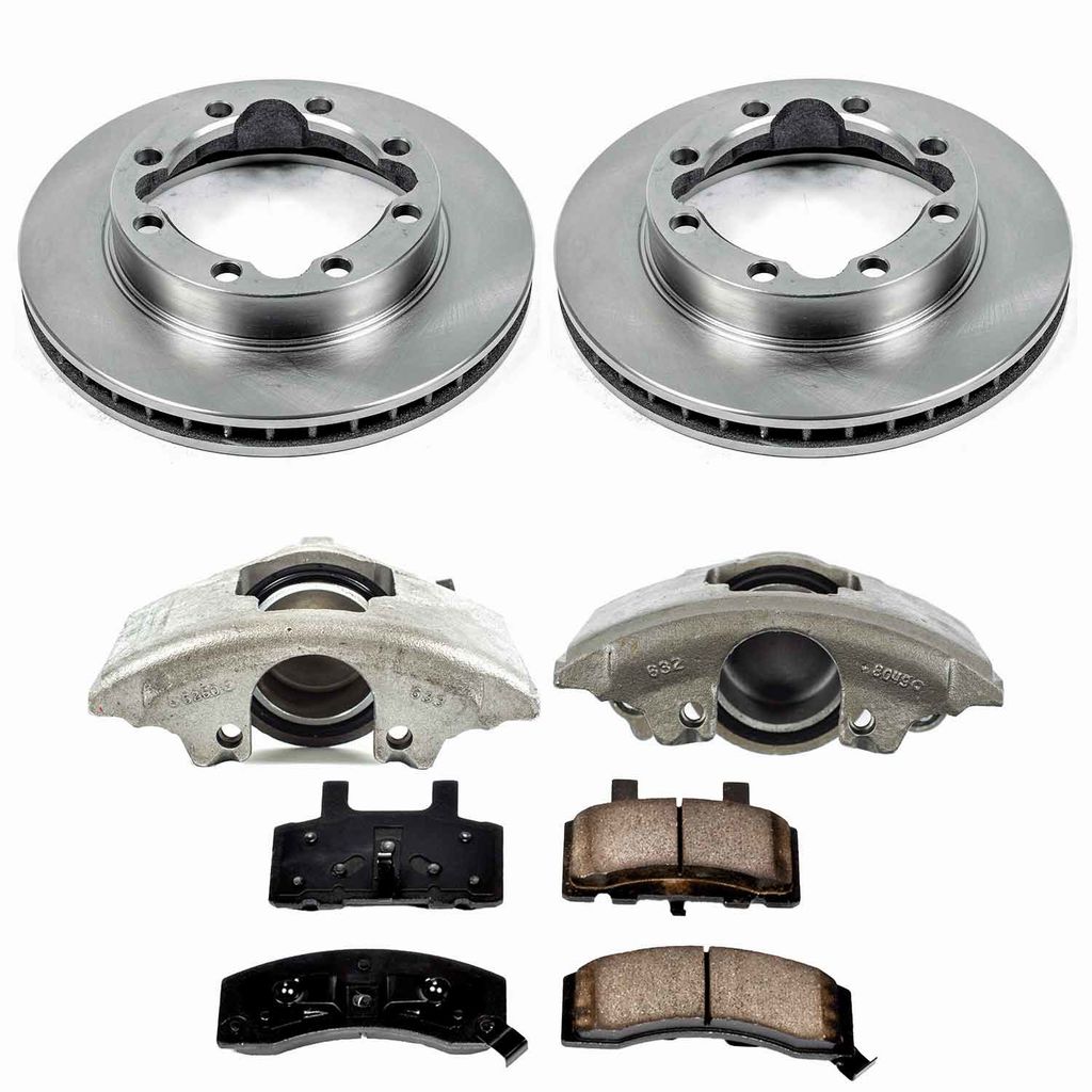 Callahan K027507 - Brake Kit with Blank Rotors, Calipers, and Ceramic Pads, 2-Wheeel Set