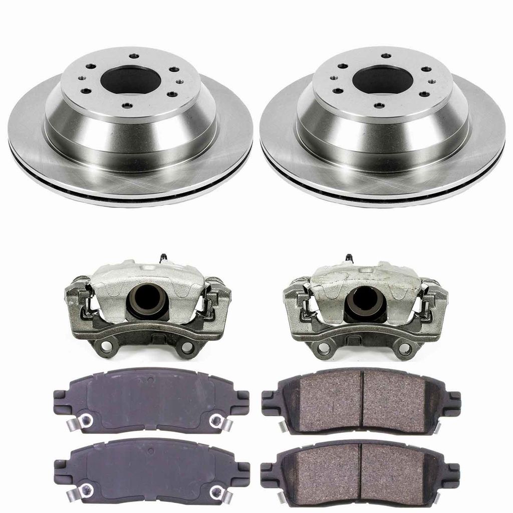 Callahan K027575 - Brake Kit with Blank Rotors, Calipers, and Ceramic Pads, 2-Wheeel Set