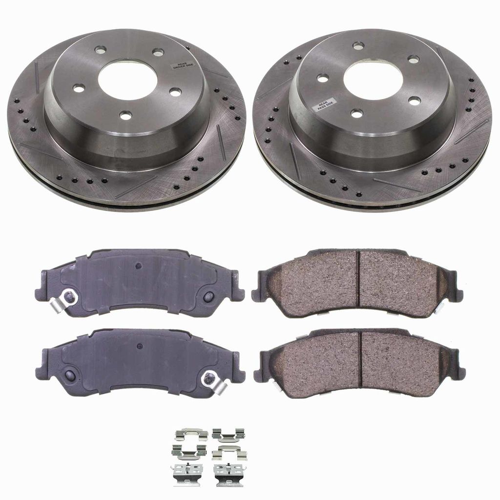 Callahan K042904 - Brake Kit with Drilled & Slotted Rotors and Ceramic Pads, 2-Wheeel Set