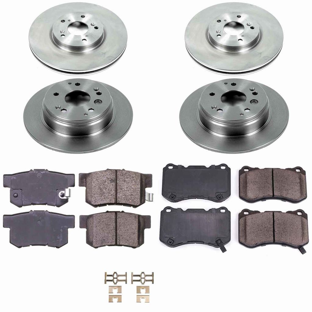 Callahan K045112 - Brake Kit with Blank Rotors and Ceramic Pads, 4-Wheeel Set