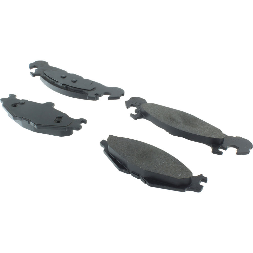 Posi Quiet Semi-Metallic Disc Brake Pad Set, with Hardware, 2-Wheel Set