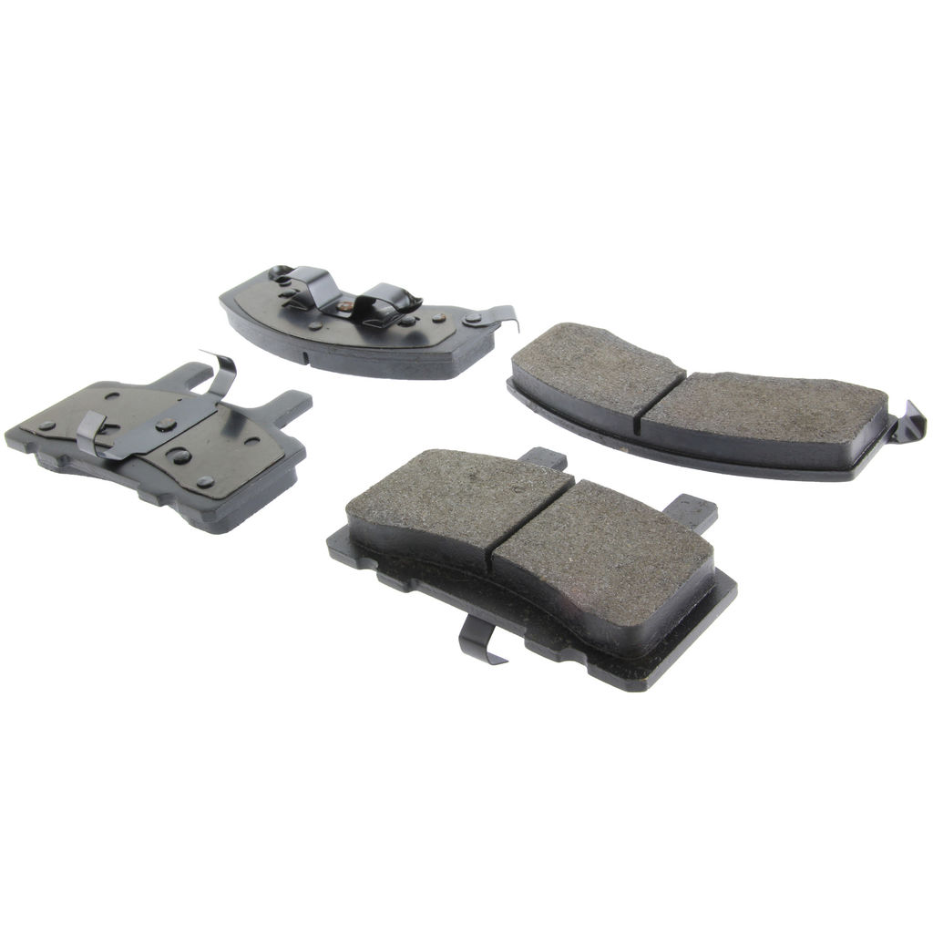 Posi Quiet Semi-Metallic Disc Brake Pad Set, with Hardware, 2-Wheel Set