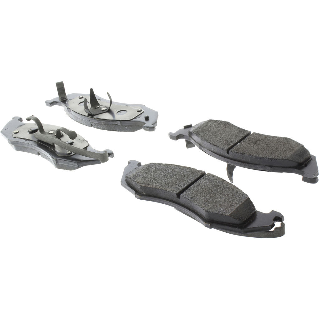 Posi Quiet Semi-Metallic Disc Brake Pad Set, with Hardware, 2-Wheel Set