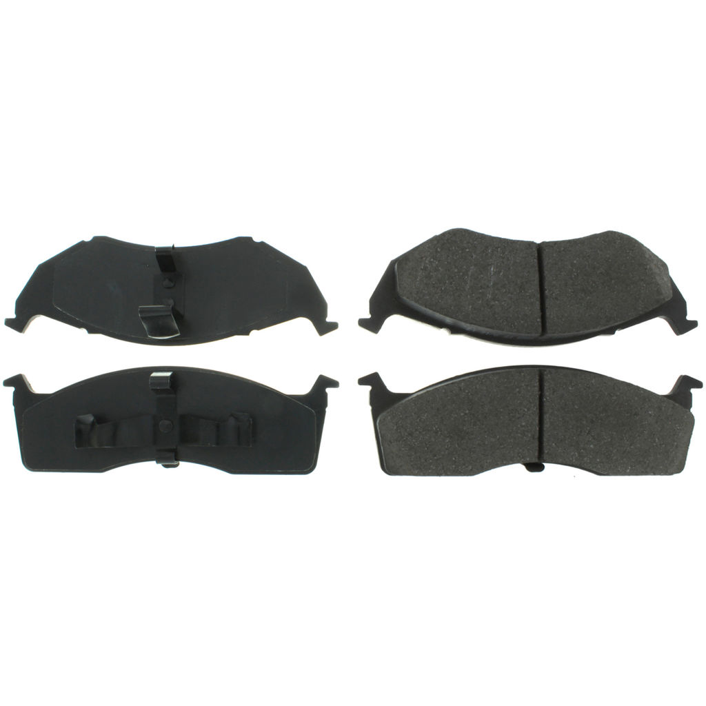 Posi Quiet Semi-Metallic Disc Brake Pad Set, with Hardware, 2-Wheel Set