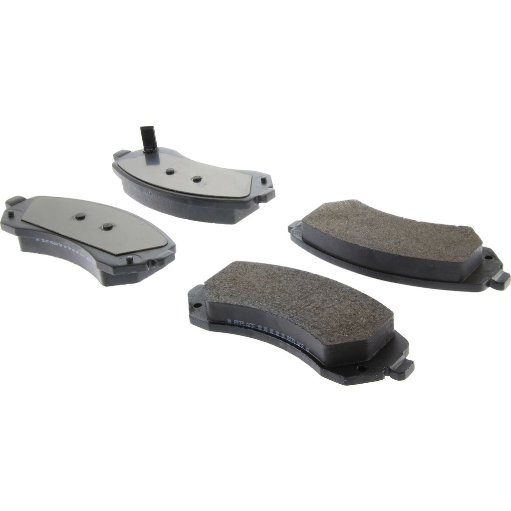 Posi Quiet Semi-Metallic Disc Brake Pad Set, with Hardware, 2-Wheel Set
