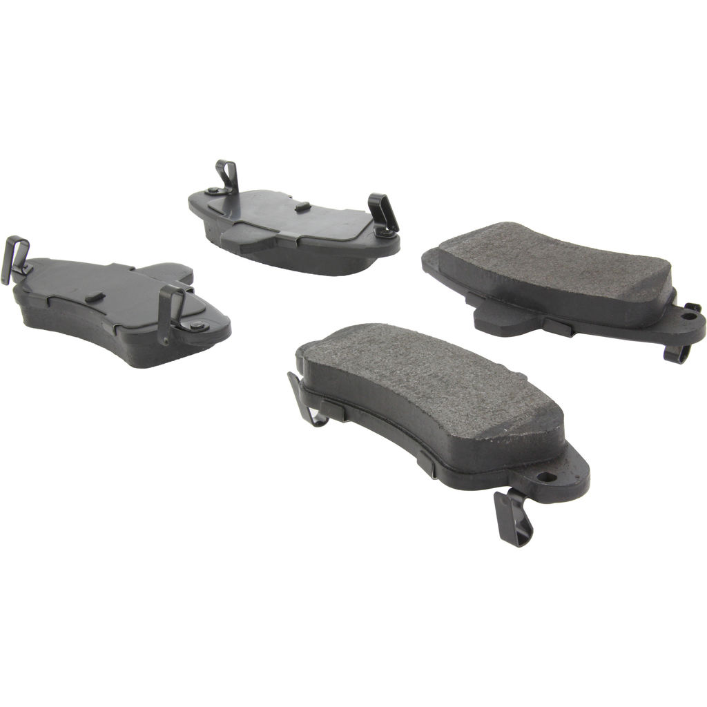 Posi Quiet Semi-Metallic Disc Brake Pad Set, with Hardware, 2-Wheel Set