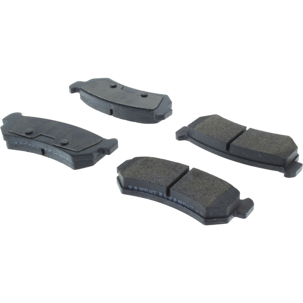 Posi Quiet Semi-Metallic Disc Brake Pad Set, with Hardware, 2-Wheel Set