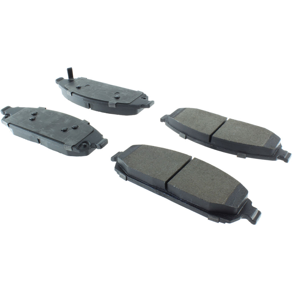 Posi Quiet Semi-Metallic Disc Brake Pad Set, with Hardware, 2-Wheel Set