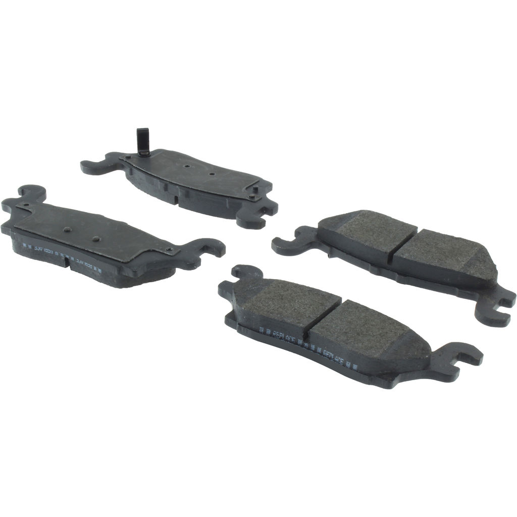 Posi Quiet Semi-Metallic Disc Brake Pad Set, with Hardware, 2-Wheel Set