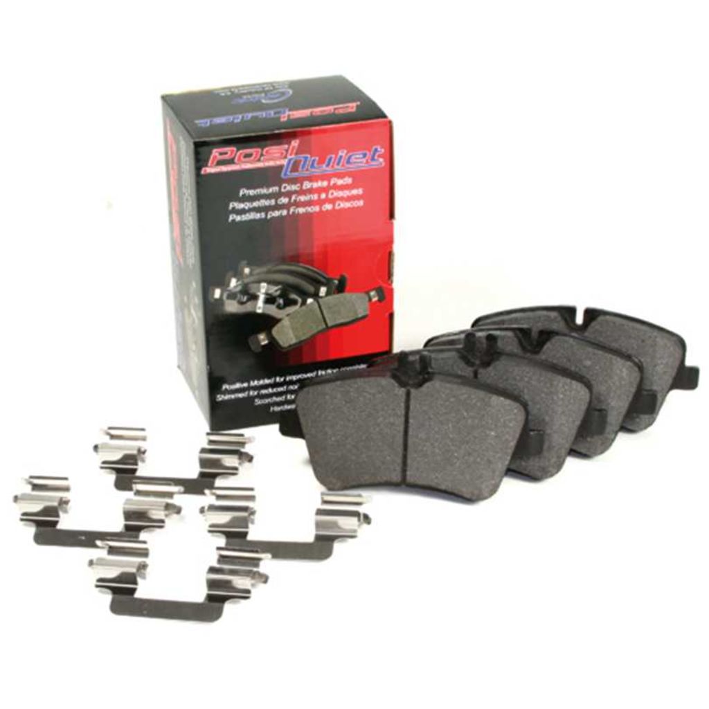 Posi Quiet Semi-Metallic Disc Brake Pad Set, with Hardware, 2-Wheel Set